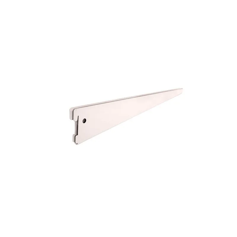 SHELF BRACKET STACK 10086 220MM W/ 2 LUG WHITE